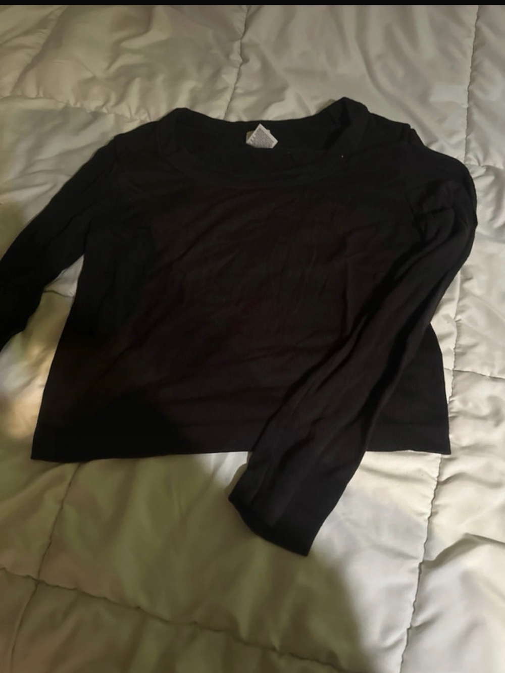 Black Long-Sleeve Top